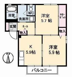 倉敷駅 徒歩12分 1階の物件間取画像