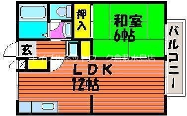 西阿知駅 徒歩13分 2階の物件間取画像