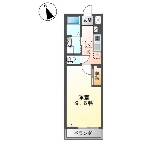 新倉敷駅 徒歩11分 2階の物件間取画像