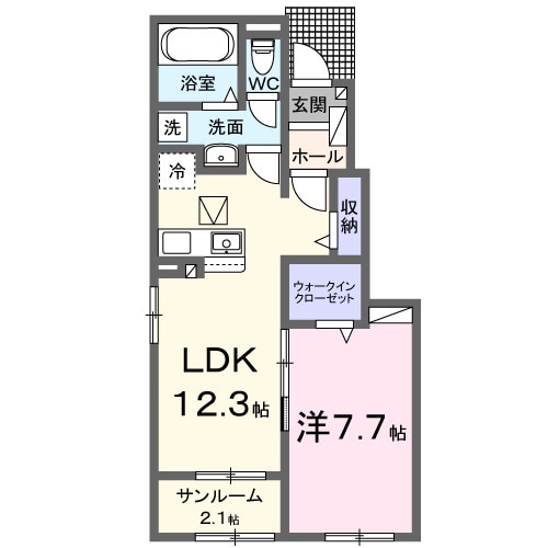 新倉敷駅 徒歩24分 1階の物件間取画像