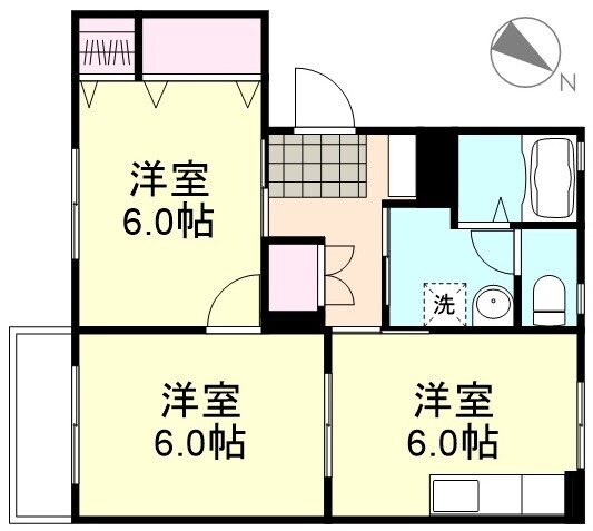 ウエストリバータウンＣ棟の物件間取画像