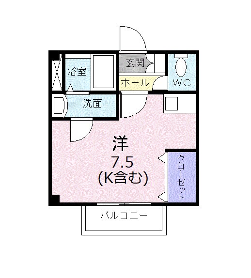 鴨方駅 徒歩9分 2階の物件間取画像