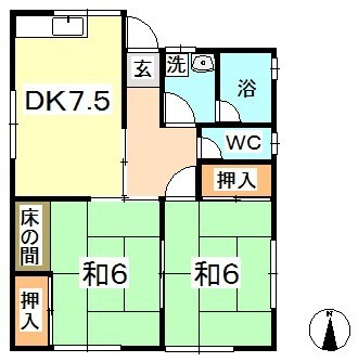 新倉敷駅 徒歩38分 1階の物件間取画像