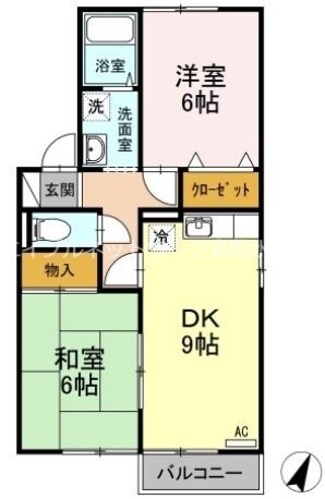 栄駅 徒歩18分 2階の物件間取画像