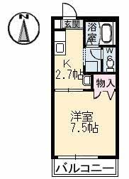 東総社駅 徒歩3分 2階の物件間取画像