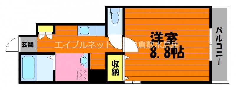 球場前駅 徒歩14分 1階の物件間取画像