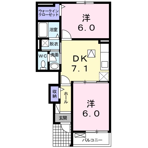 倉敷駅 徒歩24分 1階の物件間取画像