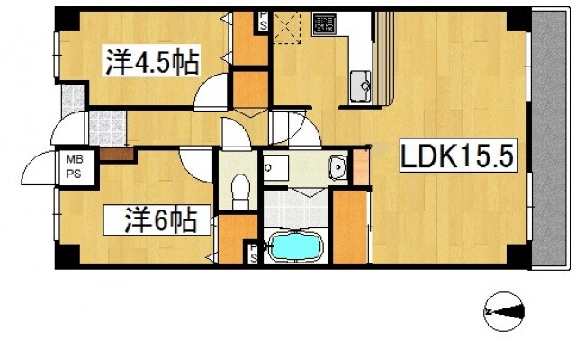 倉敷駅 徒歩15分 7階の物件間取画像