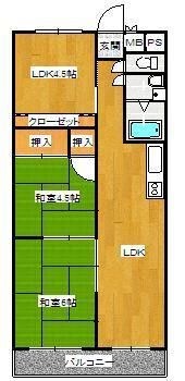 グランコート21の物件間取画像