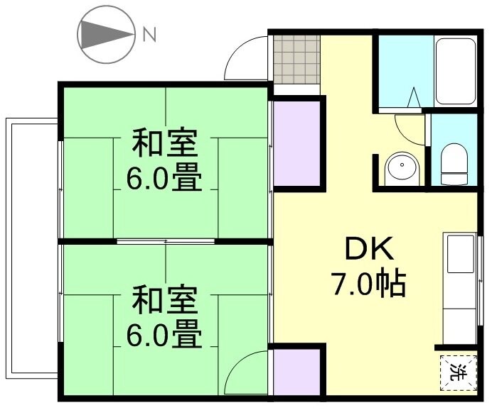 ジュネス神田　A棟の物件間取画像