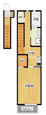 弥生駅 徒歩11分 2階の物件間取画像