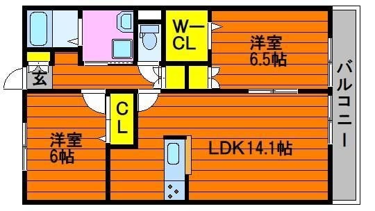 福井駅 徒歩9分 2階の物件間取画像