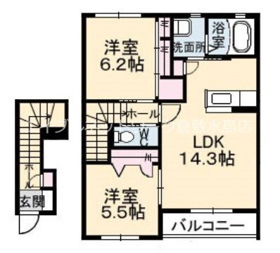 福井駅 徒歩30分 2階の物件間取画像