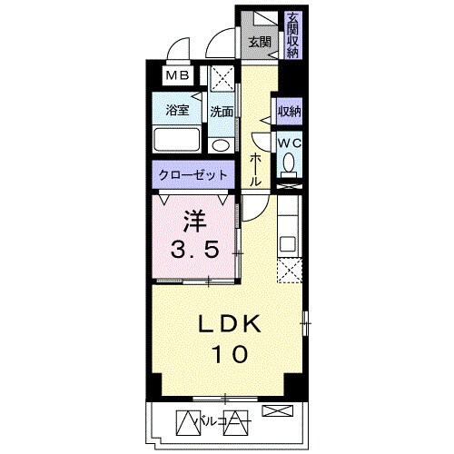 フューチャーＫⅠの物件間取画像