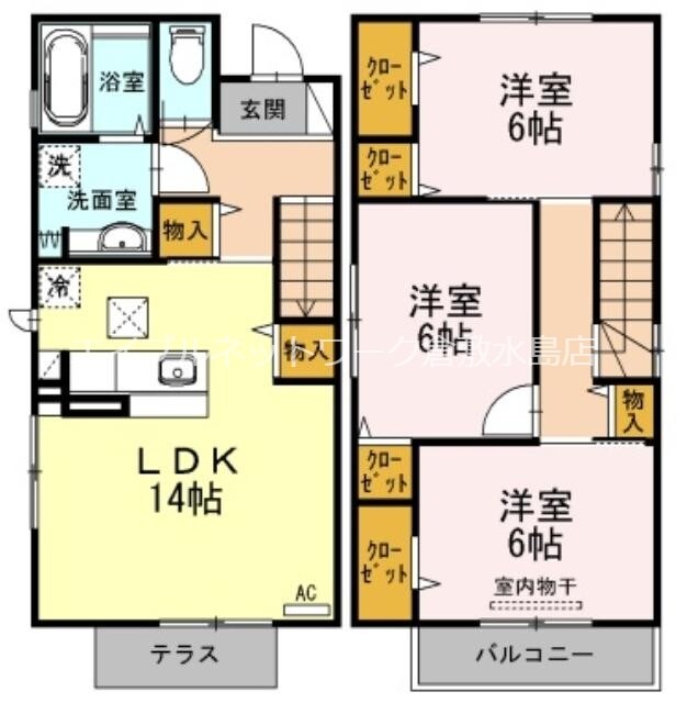 ハートハウスⅤ　Ｃ棟の物件間取画像