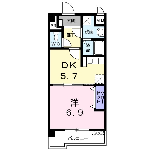 球場前駅 徒歩13分 3階の物件間取画像