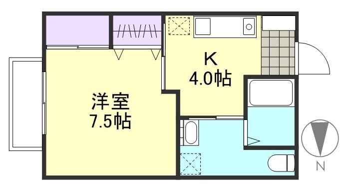 福井駅 徒歩16分 1階の物件間取画像