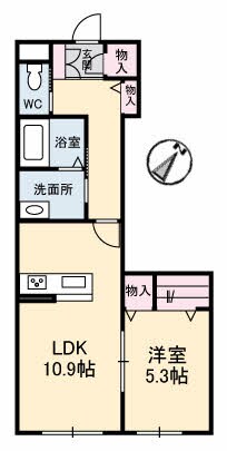 グランツヴィラ大福　B棟の物件間取画像