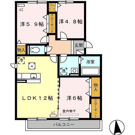 レジーナの物件間取画像