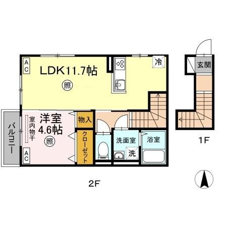 セントラルコーポの物件間取画像