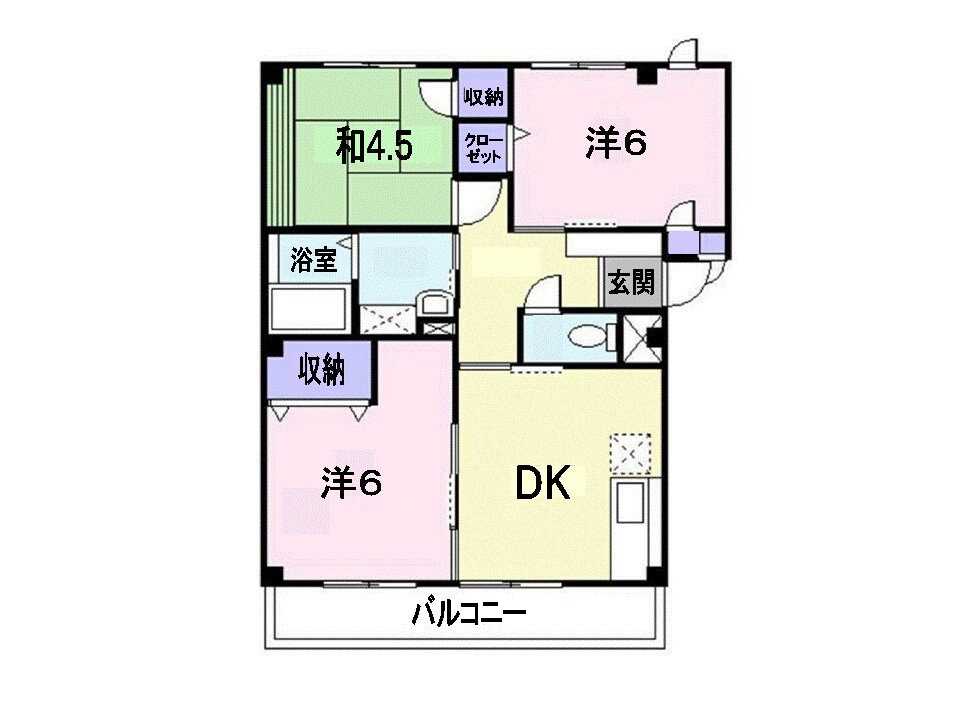 倉敷駅 徒歩20分 1階の物件間取画像