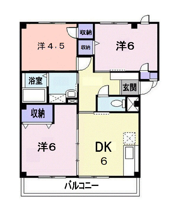 エクシ－ド永山　Ｂの物件間取画像