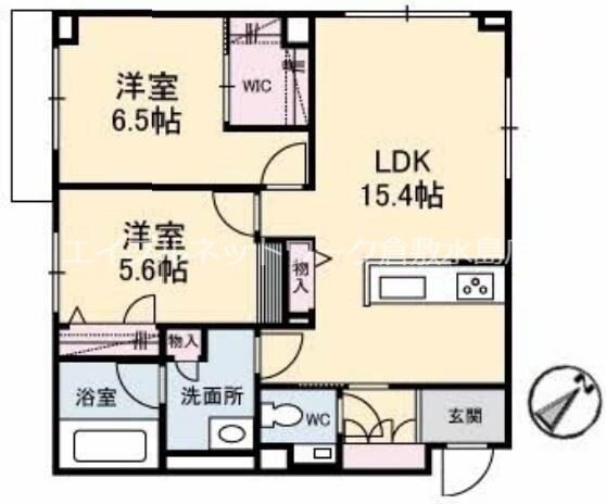 フィル（シャーメゾン・ホテルライク仕様）の物件間取画像