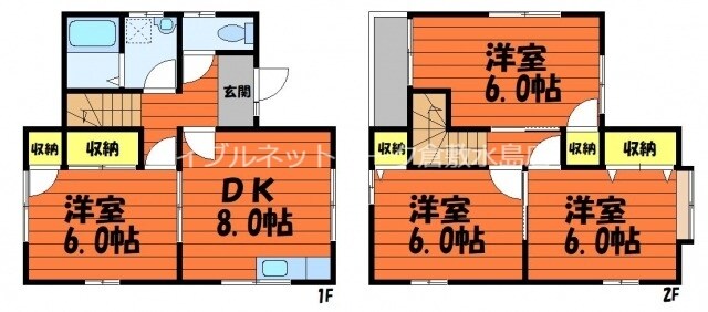 白楽町一戸建借家の物件間取画像