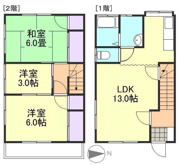 サンホーム渋江の物件間取画像