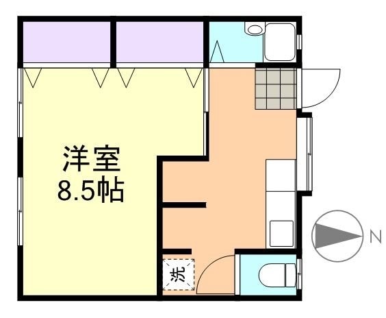 向陽荘　西棟の物件間取画像