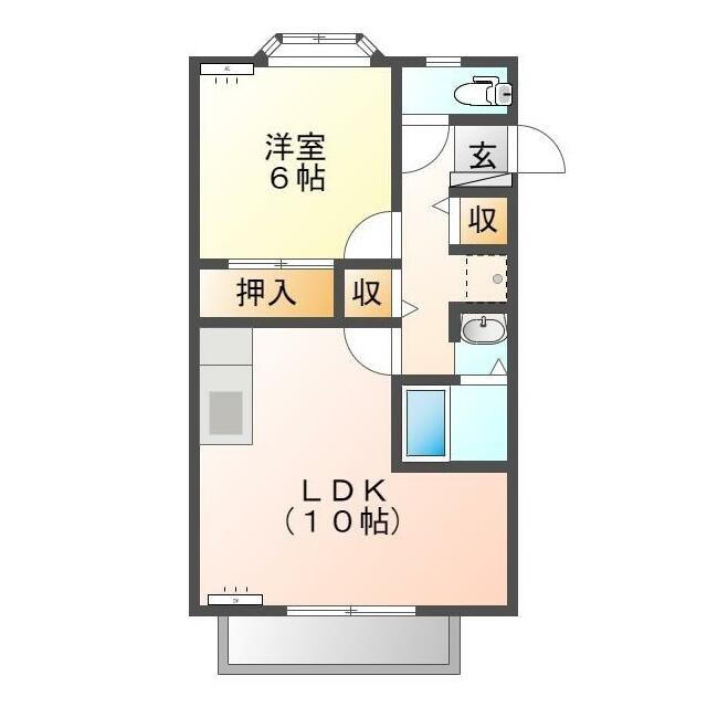 グリーンビレッジAの物件間取画像