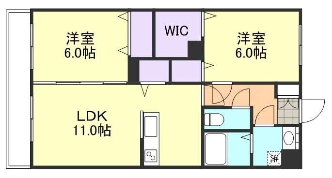 F-city老松町の物件間取画像