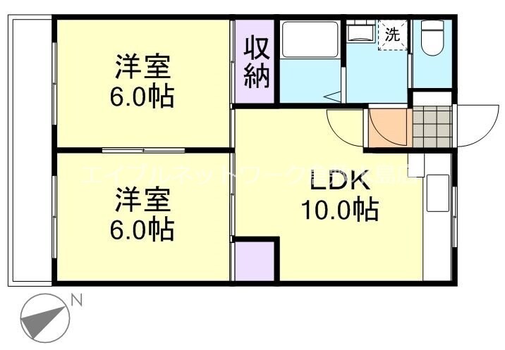 倉敷倶楽部の物件間取画像