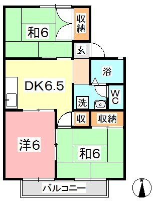 パレーシャル窪津の物件間取画像