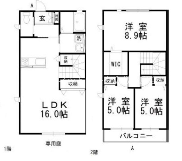 ミロワールドの物件間取画像