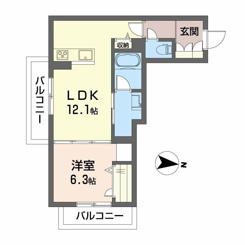 倉敷駅 徒歩11分 2階の物件間取画像