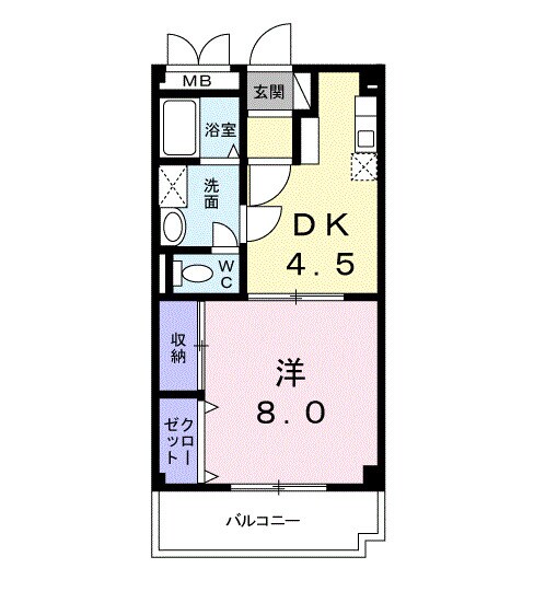 グランパス２１の物件間取画像