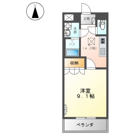 ピアッツア紗梨の物件間取画像