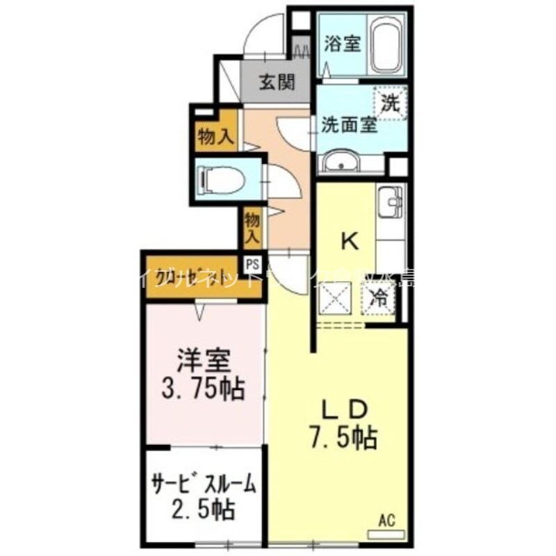 ナウ　リヴィエールの物件間取画像