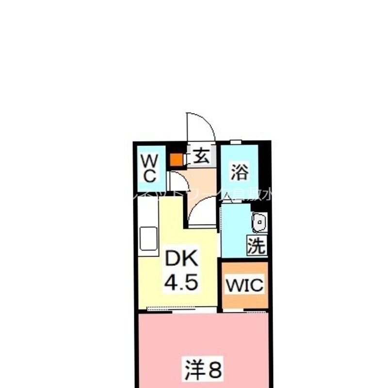 プリムヴェール福島Bの物件間取画像