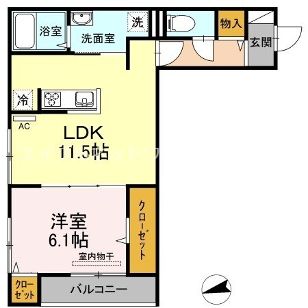 瀬戸内ハウジングⅡの物件間取画像