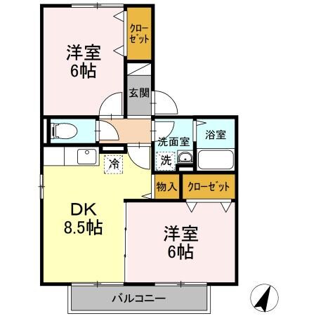 オリーブの物件間取画像