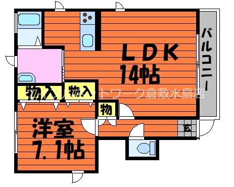 メゾン・モナ　D棟の物件間取画像