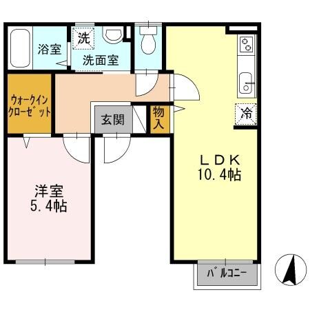 モンシャトー中央の物件間取画像