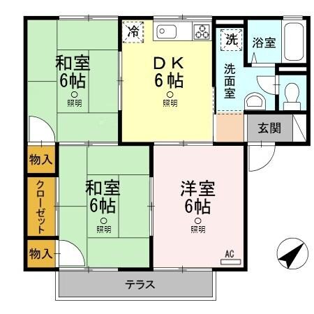 セリエ　Ａ棟の物件間取画像