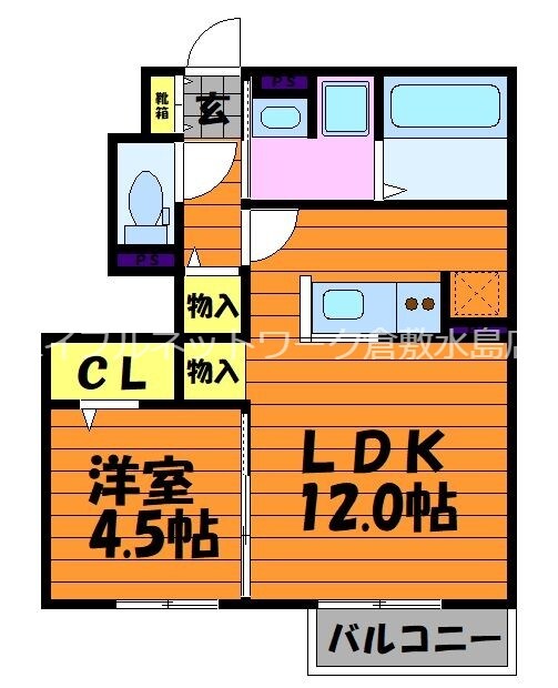 セレーノ岡本Cの物件間取画像