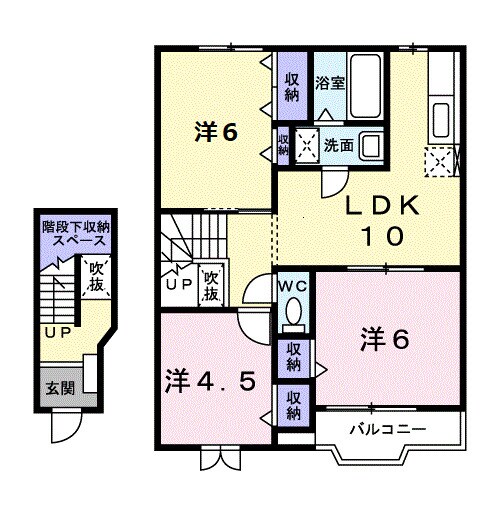 アウローラＢの物件間取画像