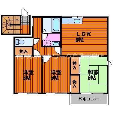 アネックス吉田Aの物件間取画像