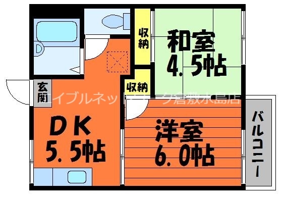 中庄駅 徒歩12分 2階の物件間取画像