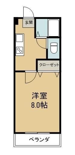 シャンポールⅠの物件間取画像